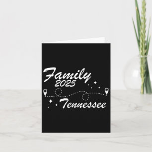 Cartão Reunião de Família Viagem Tennessee 2025 Férias de