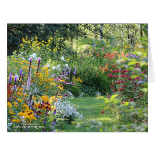 Cartão Reunião de três jardins