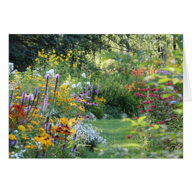 Cartão Reunião de três jardins (Frente Horizontal)