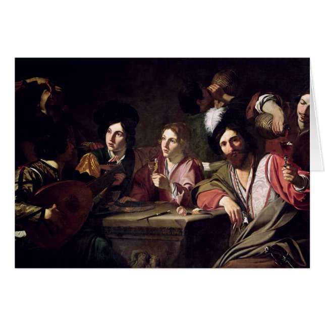 Cartão Reunião dos bebedores (Frente Horizontal)