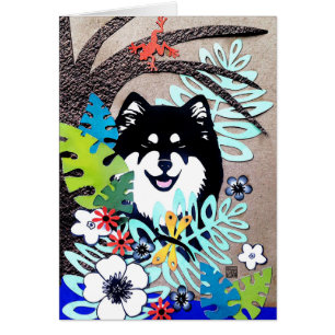 Cartão REUNINDO a ilustração do papercut das LIBÉLULAS