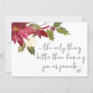 Cartão Revelação de Gravidez para Pais Que Esperamos Bebê