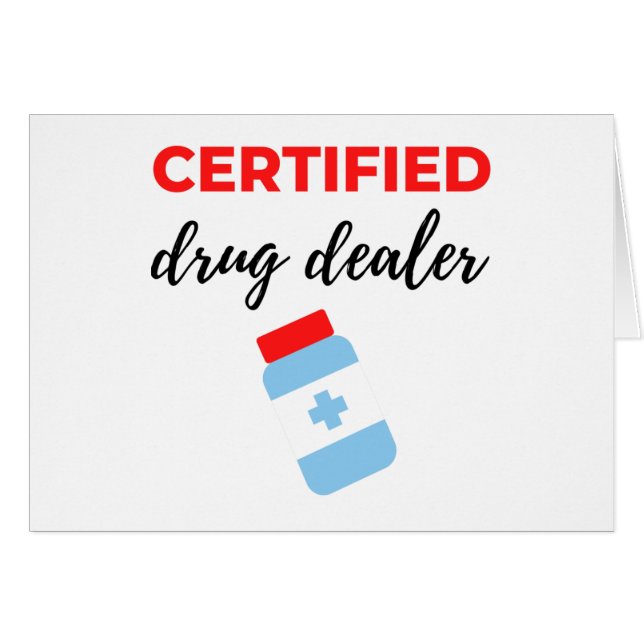 Cartão Revendedor de Drogas Certificado 2 (Frente Horizontal)