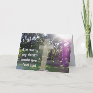 Cartão Reverse Condolence Card 1