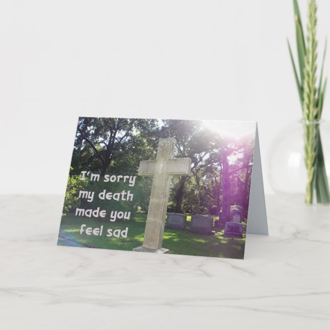 Cartão Reverse Condolence Card 1 (Frente)