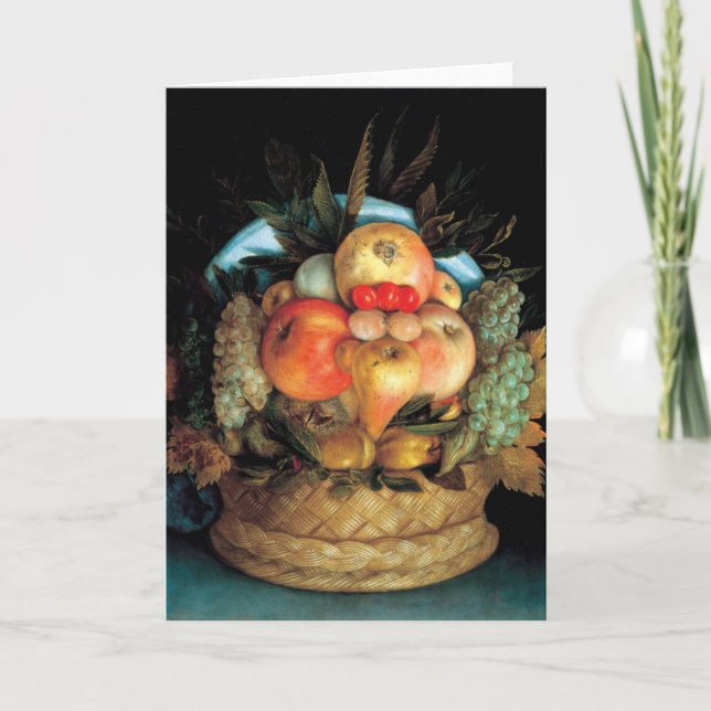 Cartão Reversible Head With Basket of Fruit 1590 - Arcimb (Frente)