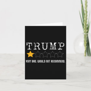 Cartão Revisão Anti-Trump Muito Ruim Não Recomendaria 1