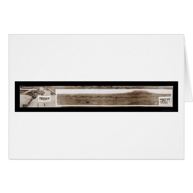 Cartão Revisão Militar Foto Panamá 1936 (Frente Horizontal)