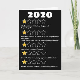Cartão Revisões personalizadas sobreavaliadas em 2020