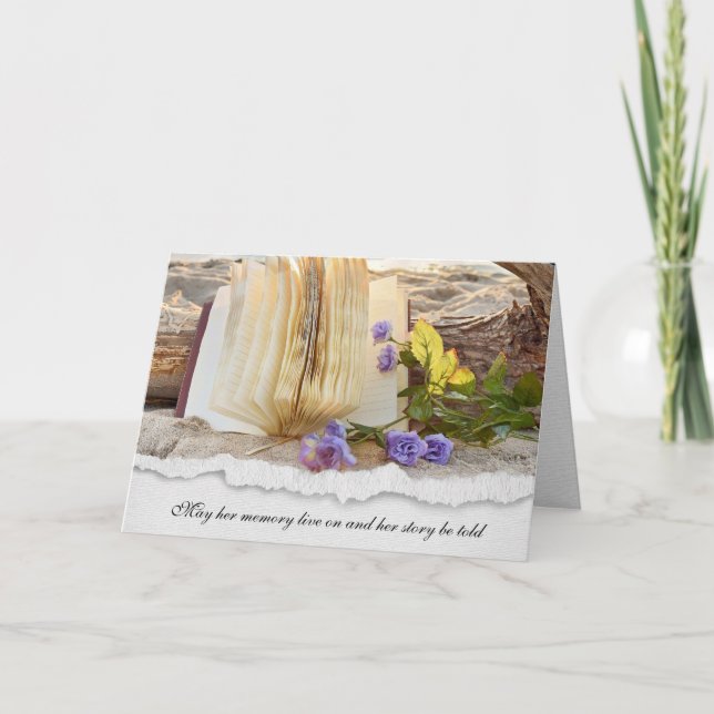 Cartão revista em praia areia simpatia (Frente)