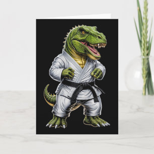 Cartão Rex Artes Marciais Dinossauro Caratê Judô Bjj Luta
