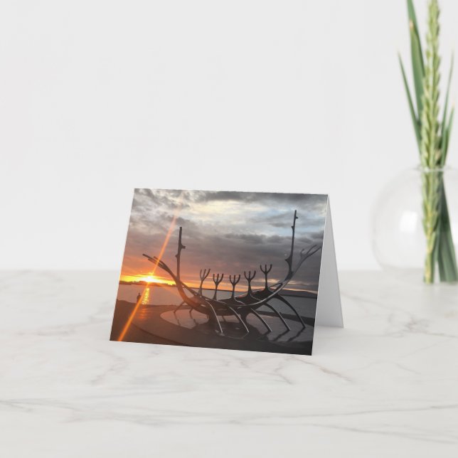 Cartão reykjavik sunset notecard (Frente)