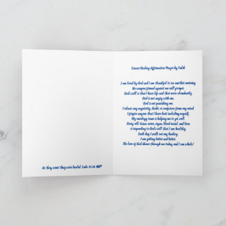 Cartão Rezação de Afirmação de Reparação de Reparo de can