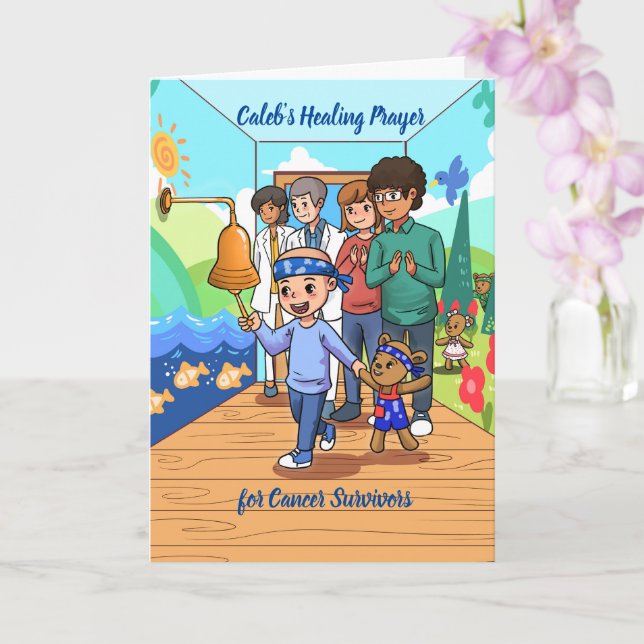 Cartão Rezação de Afirmação de Reparação de Reparo de can (Orquídea)