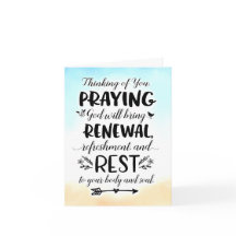 Rezando Deus Trá-lo-á Refreshação e Descansar Ca