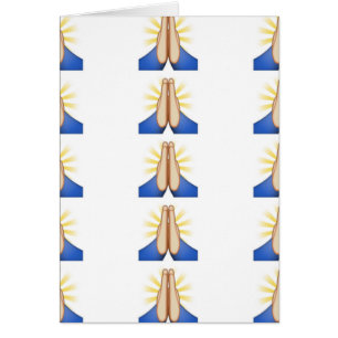 Cartão rezando emoji