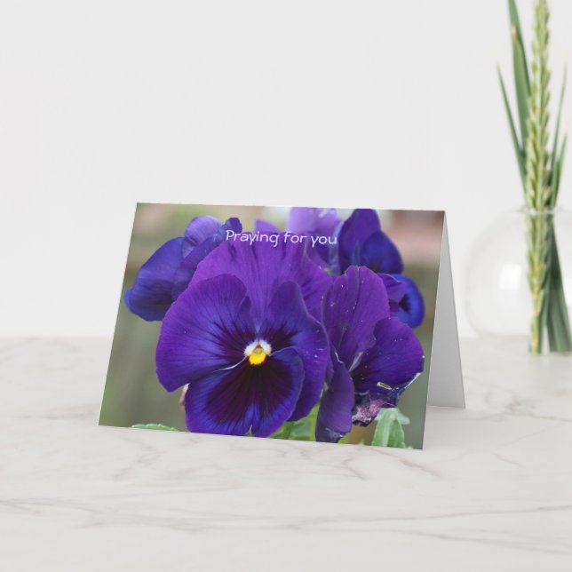 Cartão Rezando por você (Frente)