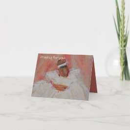 Cartão Rezando por você