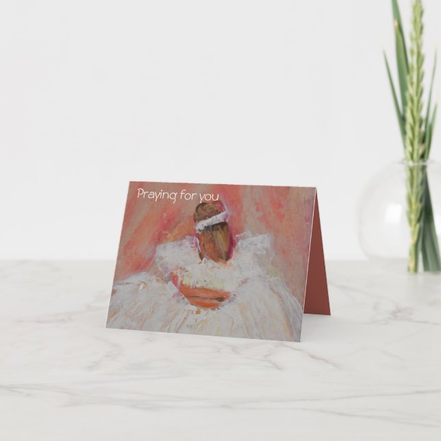 Cartão Rezando por você (Frente)