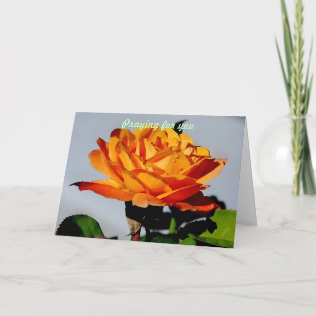 Cartão Rezando por você (Frente)