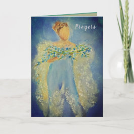 Cartão Rezando por você anjo