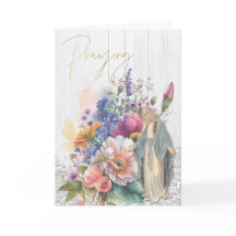 Rezando Religiosamente por Sua Virgem Maria