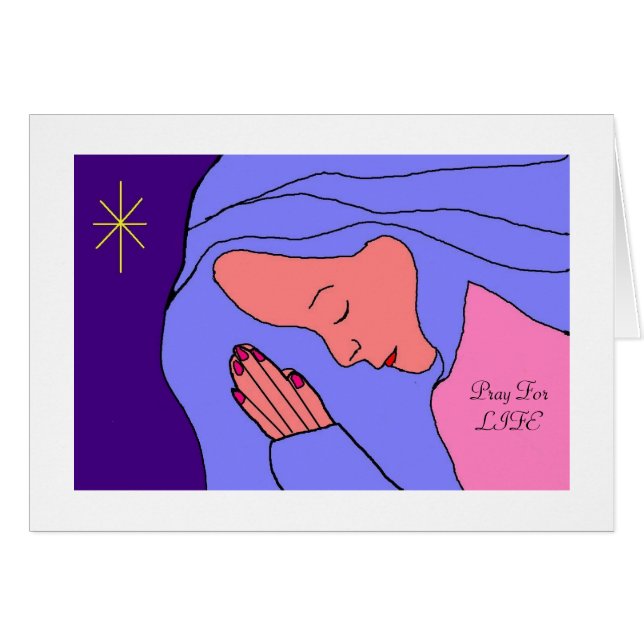 Cartão Reze por LIFE (Frente horizontal)