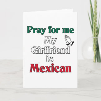 Cartão Reze por mim Namorada é mexicano
