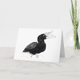 Cartão Rhinocerous Hornbill by Odin