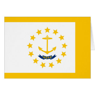 Cartão Rhode Island State Flag Design