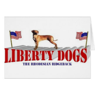 Cartão Rhodesian Ridgeback