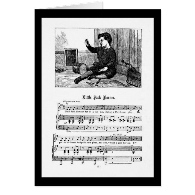 Cartão Rhyme Jack Korner (Frente)