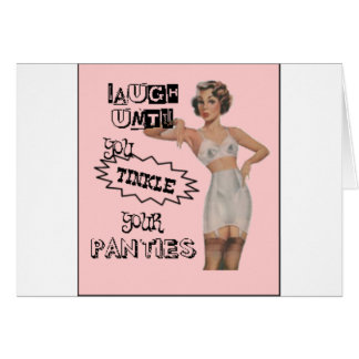 Cartão Ria até que você tilinte seus calcinhas