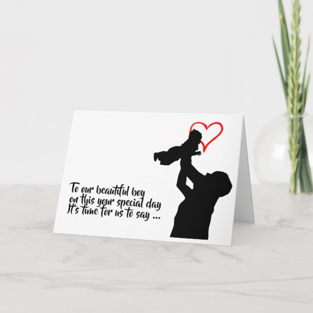 Cartão Ria-Se, Filho 21, rua, aniversário de 30 anos (Frente)