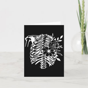 Cartão Rib Cage Flower Easy Halloween Costume 1