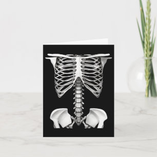 Cartão Rib Cage Halloween Presentes Para Homens Mulheres