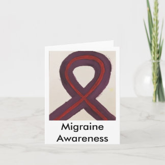 Cartão Ribbon for Migraine Awareness