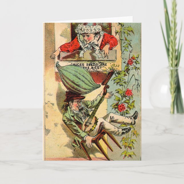 Cartão Rices Seeds Vintage Ad (Frente)