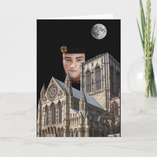 Cartão Richard III above York Minster (Frente)