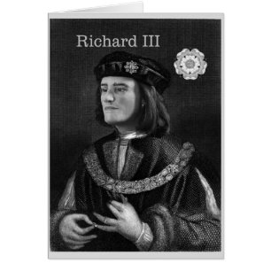 Cartão Richard III chega em casa, finalmente!