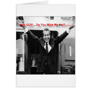 Cartão Richard Nixon "Miss Me Ainda?" Ofertas e Camisetas