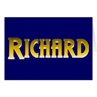 Cartão RICHARD, para Richard