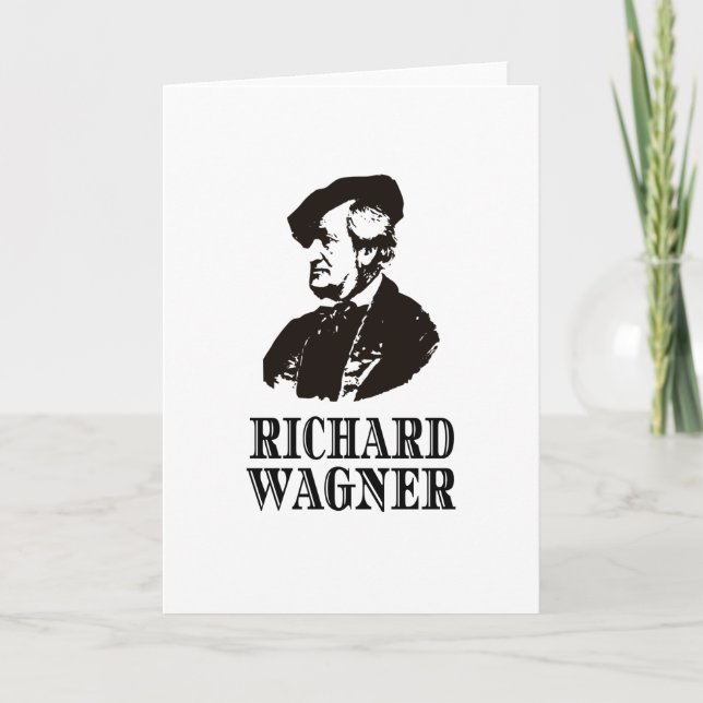 Cartão Richard Wagner Classic Music Composer (Frente)