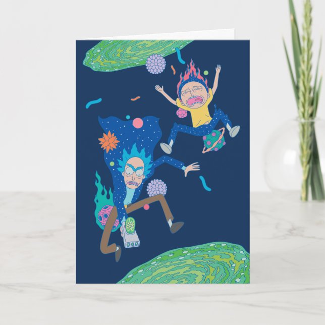 Cartão RICK AND MORTY™ | Infected Portal Jump (Frente)