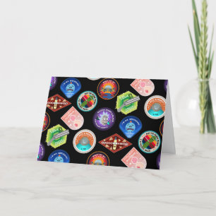 Cartão RICK AND MORTY™   Outer Space Patches Pattern