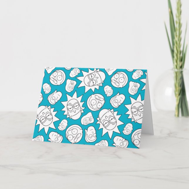 Cartão RICK AND MORTY™ | Smith Family Head Pattern (Frente)