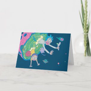 Cartão RICK E MORTY™ Abandonamento Do Portal Infectado