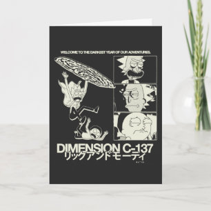 Cartão RICK E MORTY™   Dimensão C-137