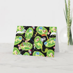 Cartão RICK E MORTY™  Padrões De Clientes Em Queda