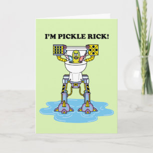Cartão RICK E MORTY™ Picles Rick Toilet Mech